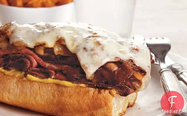 Sandwichs au Rôti de Bœuf aux Oignons Caramélisés
