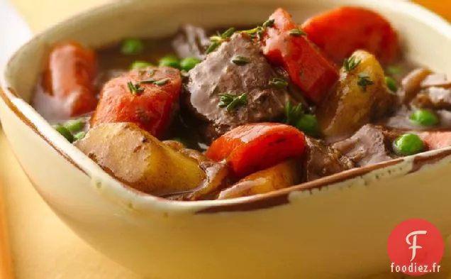 Ragoût de Boeuf à l'Oignon Caramélisé à la Mijoteuse