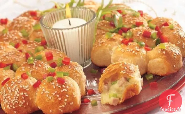 Couronne de Jambon et Fromage Festive