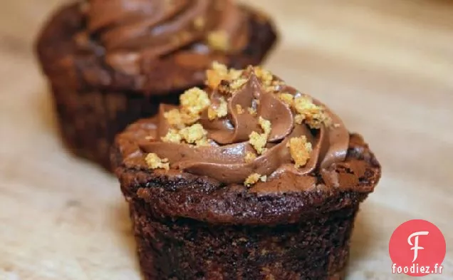 Cupcakes au Brownie et aux Biscuits