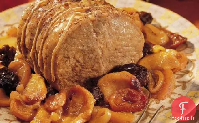 Rôti de Porc à la Mijoteuse aux Fruits