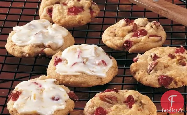 Biscuits aux Canneberges Givrés à l'Orange