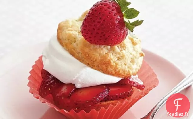 Cupcakes Shortcake aux Fraises
