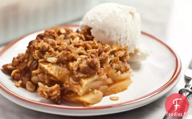 Croustillant Facile aux Pommes avec Streusel à l'avoine