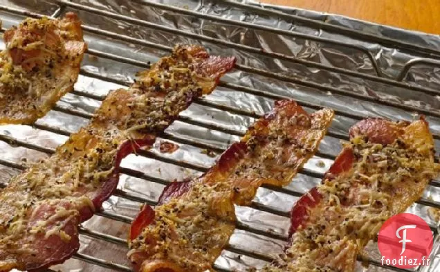 Bacon au Parmesan et au Poivre à l'Ail