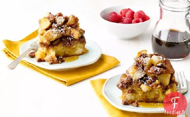 Pain Perdu aux Pommes au Caramel à la Mijoteuse