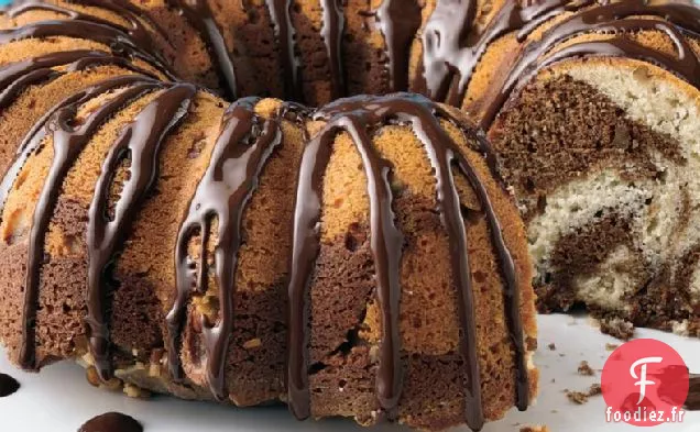 Gâteau au Café Tourbillon au Chocolat à la Crème Sure