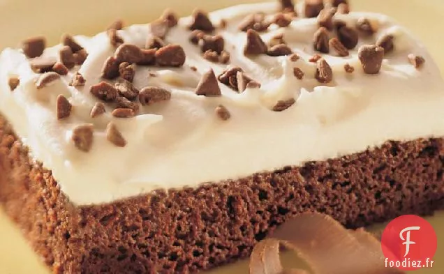 Dessert au Brownie à la Crème Irlandaise