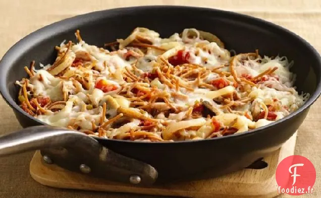 Poêle aux Champignons Mexicains au Fromage