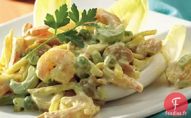 Salade de Crevettes au Curry de Noix de Cajou Sans Gluten