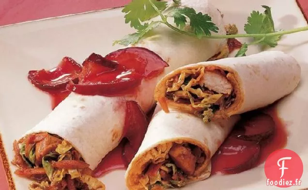 Enveloppements de Poulet Mou Shu