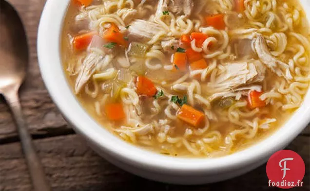 Soupe de Nouilles Au Poulet Facile