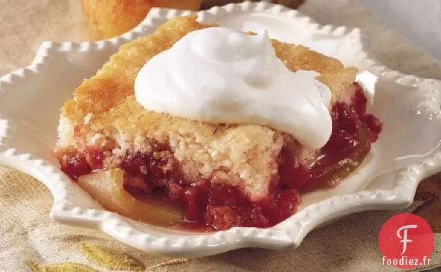 Dessert aux Canneberges et aux Pommes