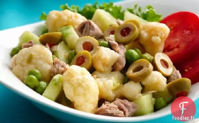 Salade de Chou-Fleur au Thon et Vinaigrette au Citron Vert