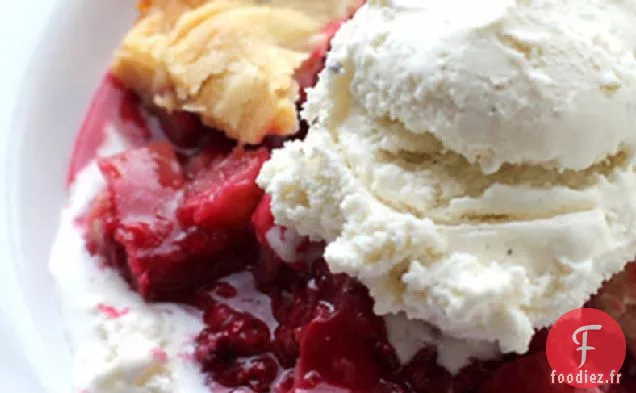 Tarte à la Framboise Et à la Rhubarbe