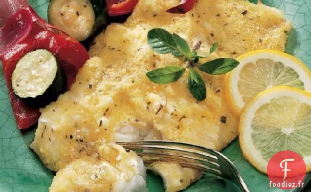 Dîner De Poisson Rôti Au Four