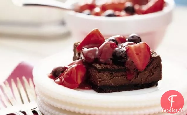 Gâteau au Fromage au Chocolat et aux Baies