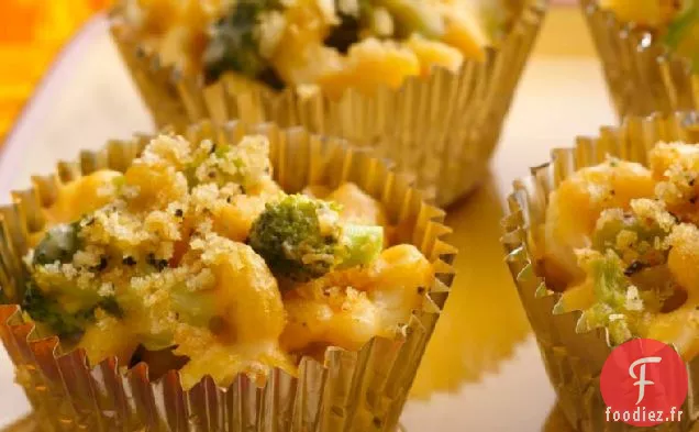Tasses de Fromage Mac et Brocoli