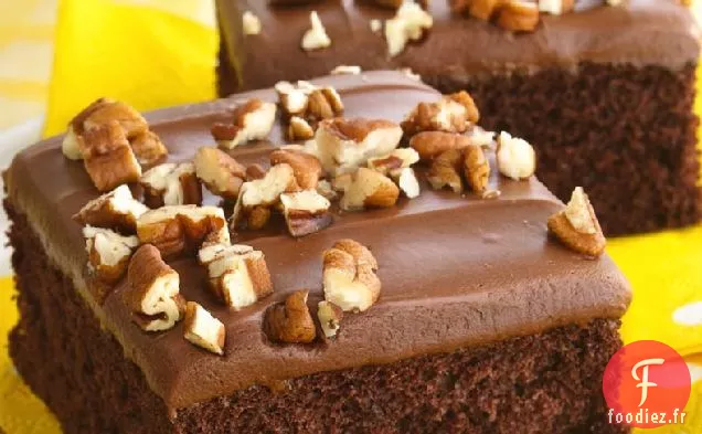 Gâteau En Feuille De Chocolat Triple