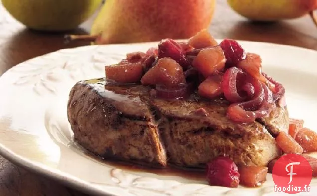 Filet de Bœuf au Chutney Poire-Canneberge
