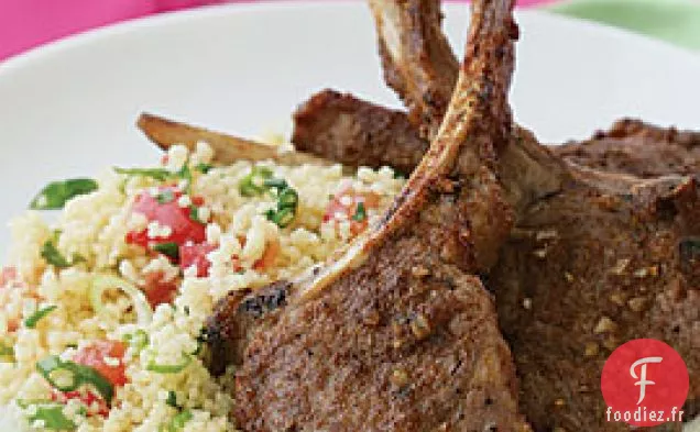 Côtelettes d'agneau grillées aux épices