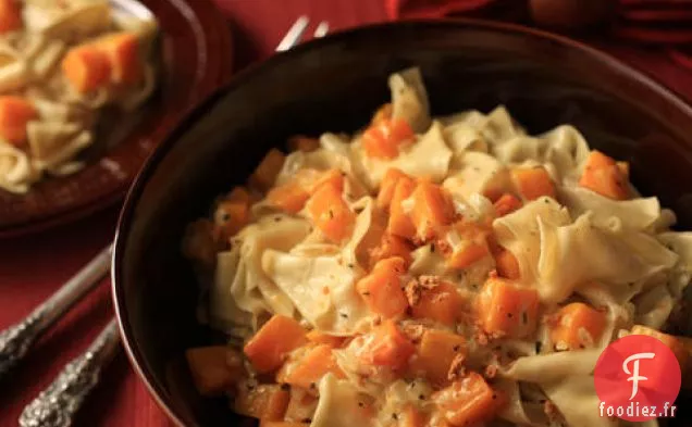 Pappardelle Fraîche à la Courge Musquée et Sauce à la Crème de Thym