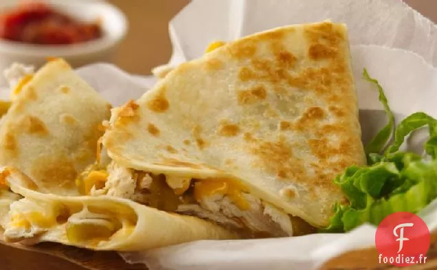 Quesadillas au Poulet et au Chili