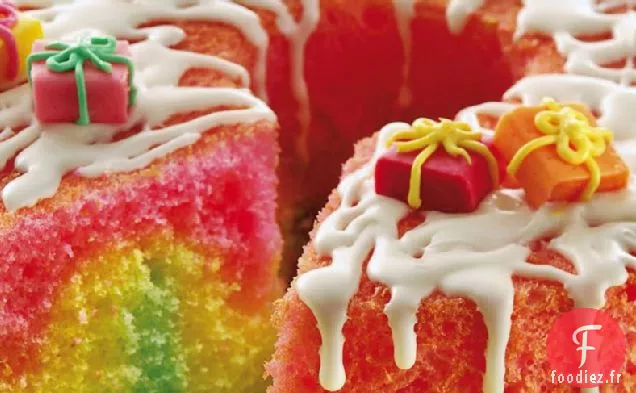 Gâteau Ange Arc-En-Ciel