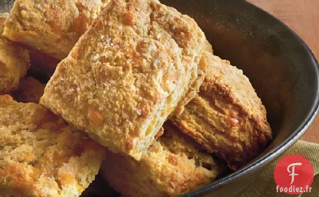 Scones au Cheddar à la semoule de Maïs