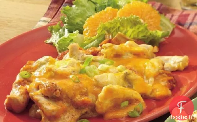 Enchilada de Poulet au Four pendant la nuit