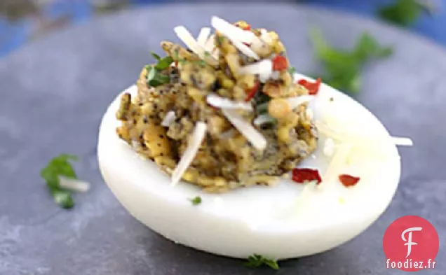 Oeufs Diaboliques au Pesto