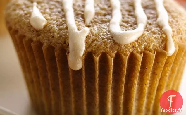 Cupcakes Glacés Épicés au Chai (Farine de Blé Entier Blanche)