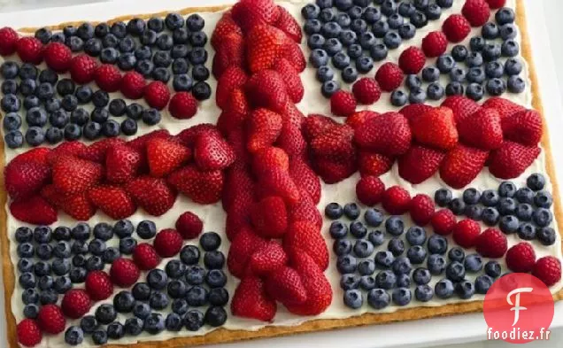 Pizza aux Fruits de l'Union Jack
