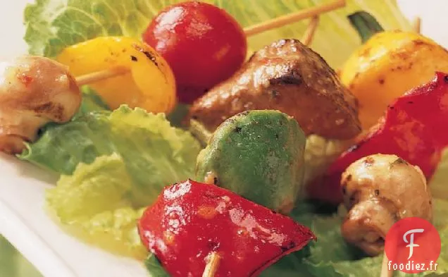 Brochettes de Bœuf César Grillées