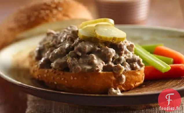 Sandwichs au Cheeseburger à la Mijoteuse