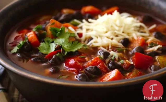 Chili de Haricots Noirs à la Coriandre