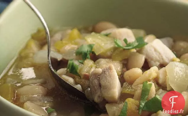 Chili Vert, Chili au Poulet et aux Haricots
