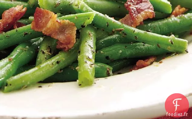 Haricots Verts Garnis de Bacon