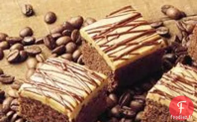Brownies Moka avec Glaçage au Chocolat