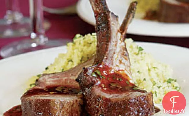 Carré D'Agneau Avec Glaçage Au miel D'Ancho