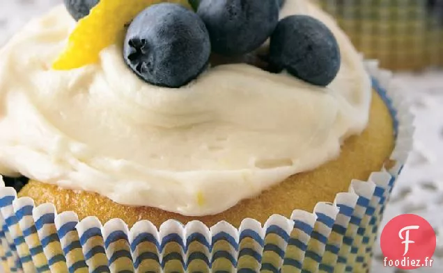 Cupcakes Au Citron et aux Myrtilles