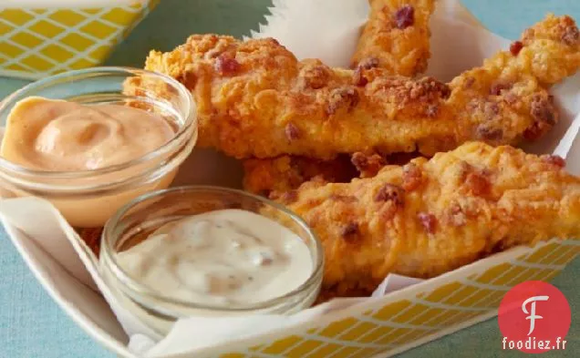 Doigts de Poulet au Bacon Et au Cheddar