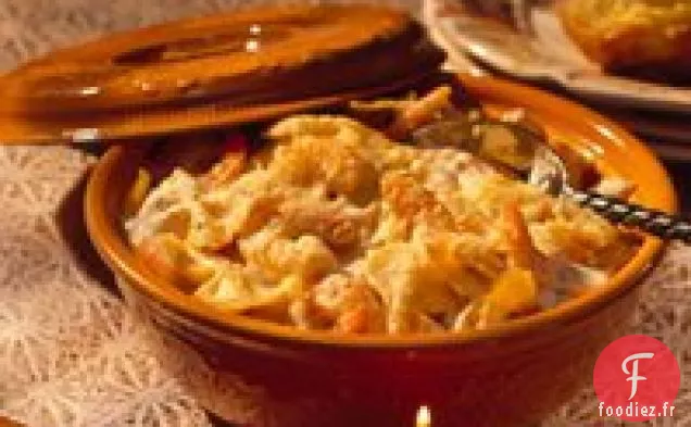 Pâtes au Parmesan et aux Crevettes