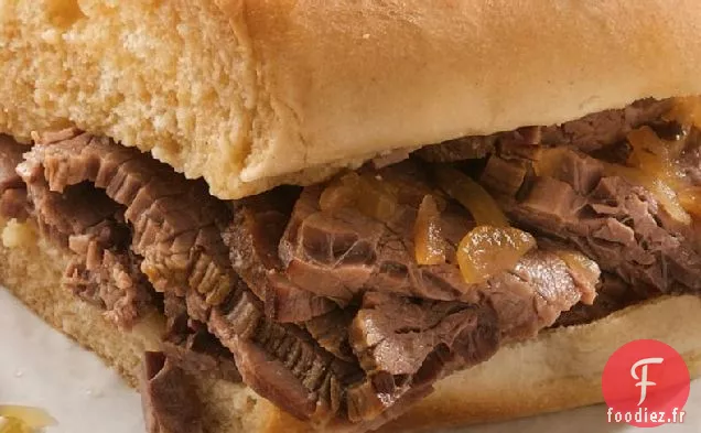 Sandwichs à la Mijoteuse Easy French Dip