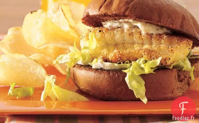 Sandwichs Au Filet de Poisson Citron-Poivre