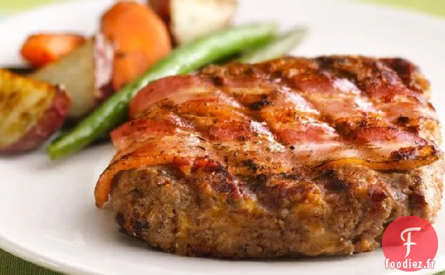 Mini Pains de Viande au Fromage Grillé et au Bacon