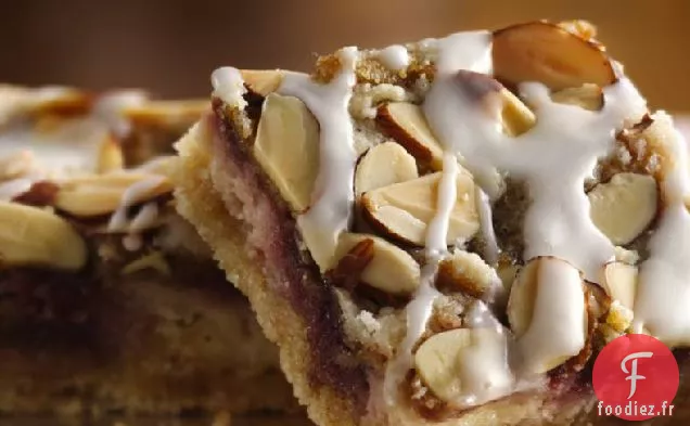 Barres de Gâteau au Fromage aux Framboises Sans Gluten