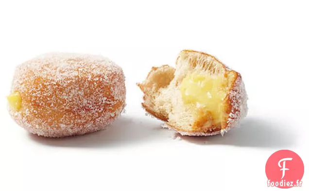 Sufganiyot (Beignets de Hanoukka) au Caillé Gingembre-Citron vert