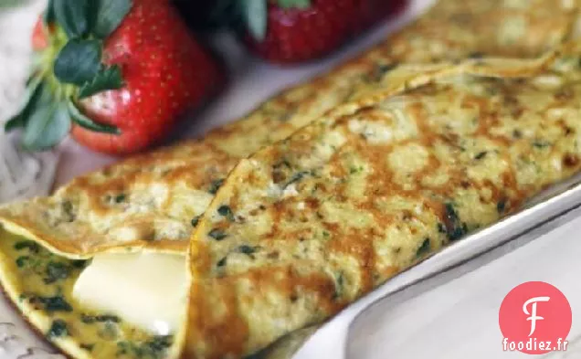 Omelette aux Herbes et au Brie