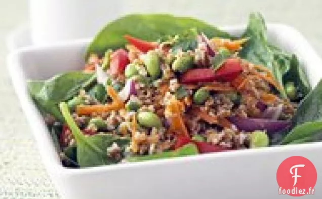 Salade Thaïlandaise Saine avec Vinaigrette aux Arachides